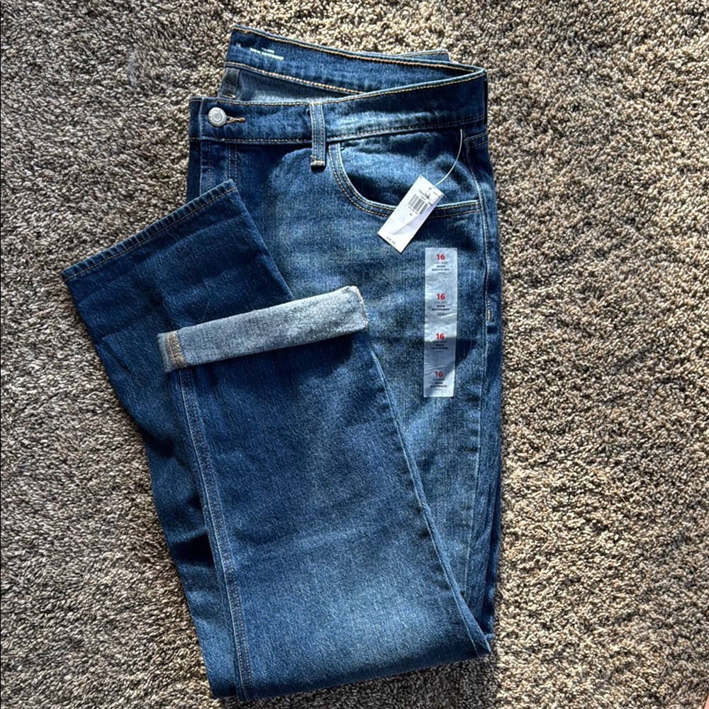 Old Navy Blue Straight Leg Jeans Timeless Denim